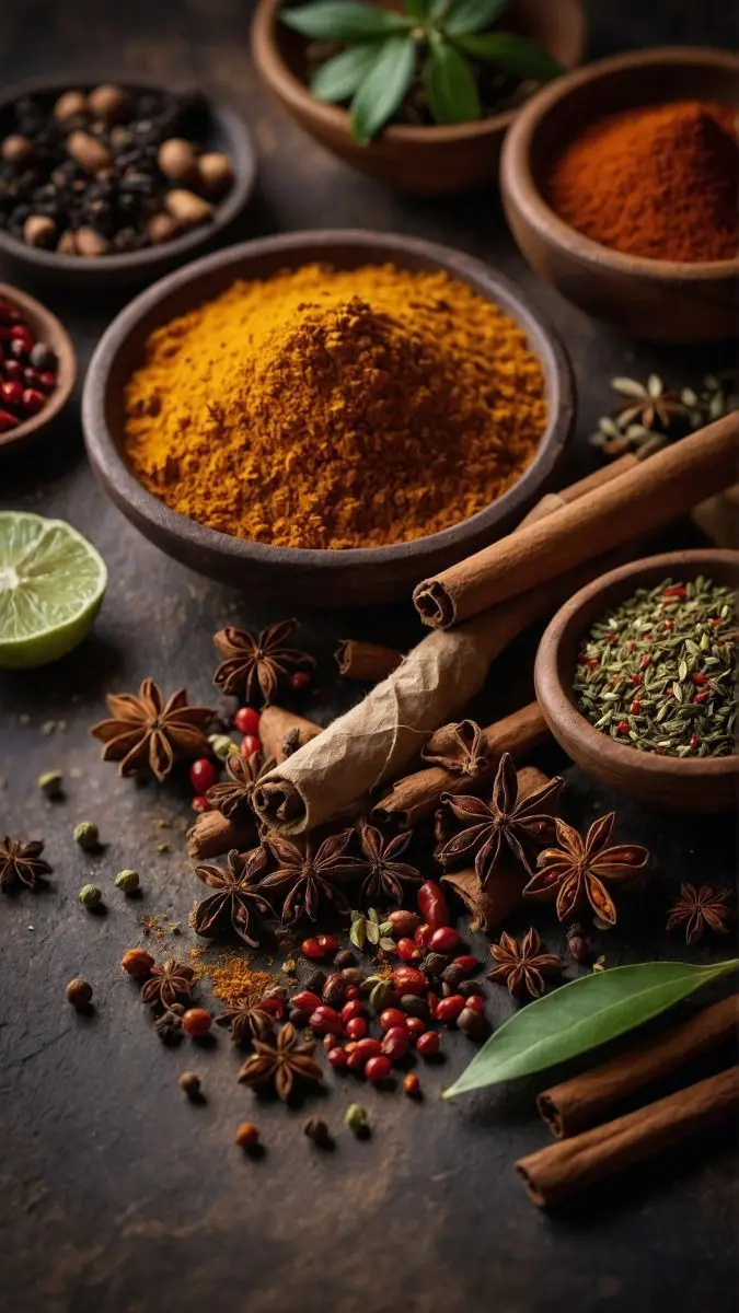 ترکیبات ادویه‌ای مختلف برای مرغ