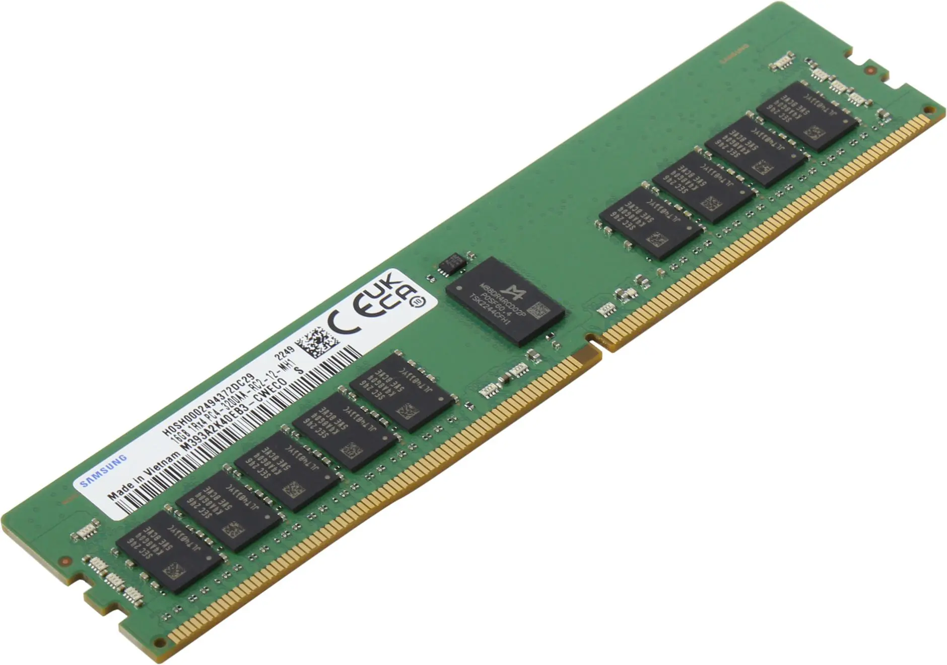 نمونه‌ای از رم DDR5 با ظرفیت و سرعت مختلف