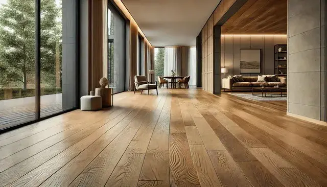 نمونه پارکت چوبی با طرح کلاسیک و چوب‌های سخت