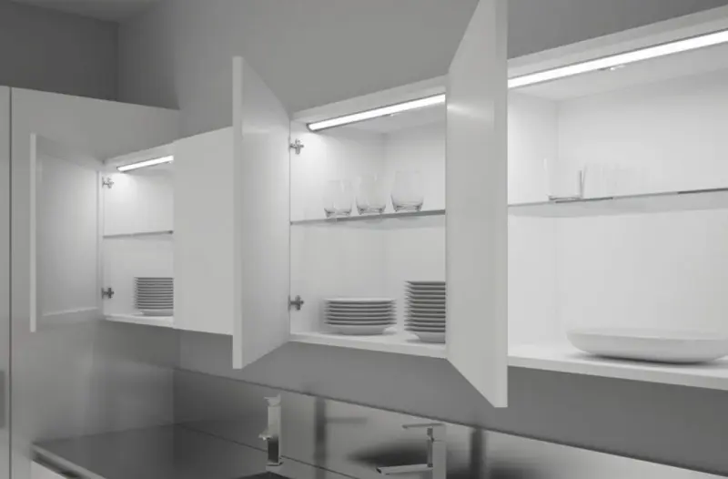 چراغ‌های LED زیر کابینت با نور یکنواخت و بدون سایه