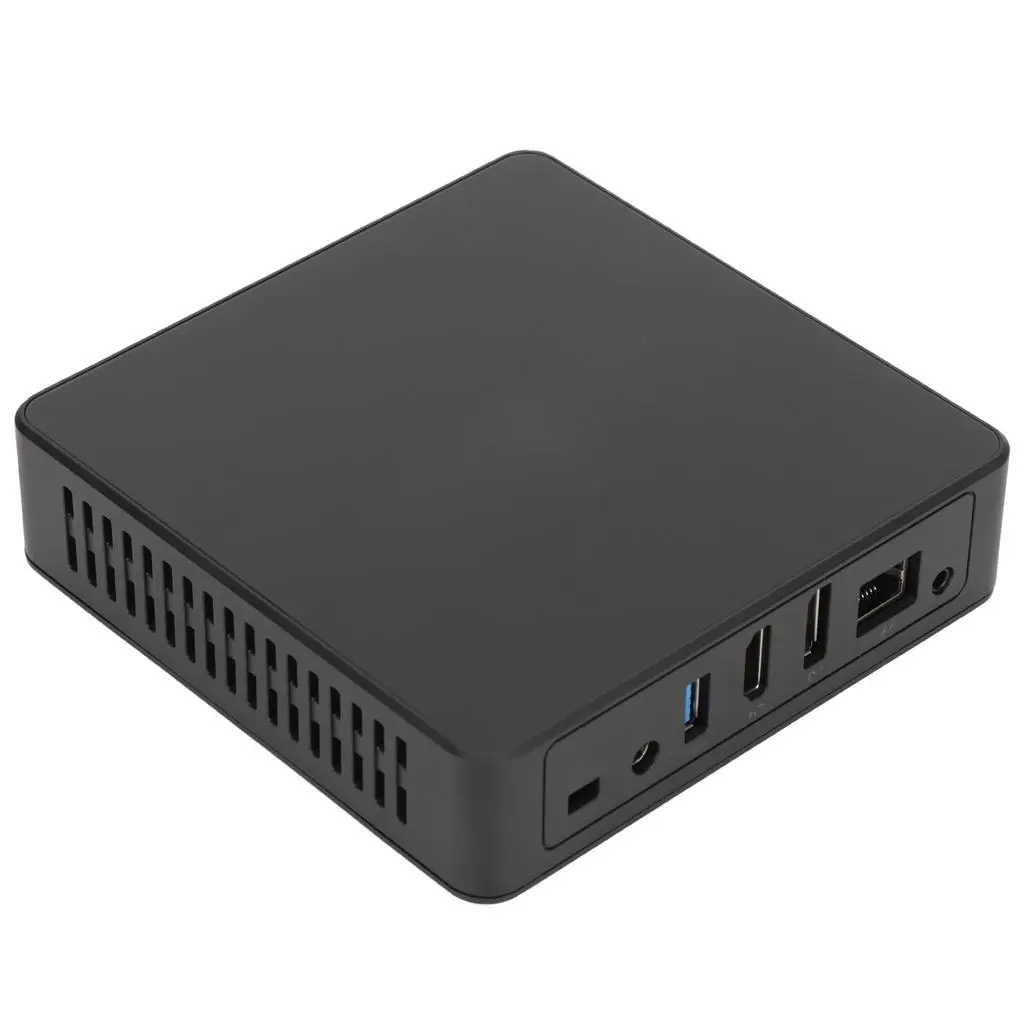 پورت‌های مختلف یک مینی کامپیوتر شامل USB، HDMI و Ethernet
