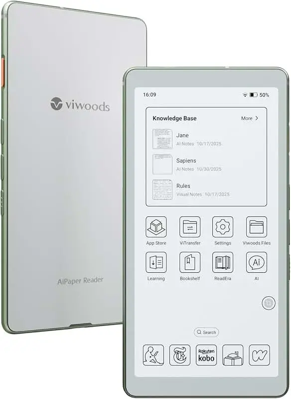 رابط کاربری برنامه Kindle برای خواندن کتاب‌های الکترونیکی و فایل‌های PDF