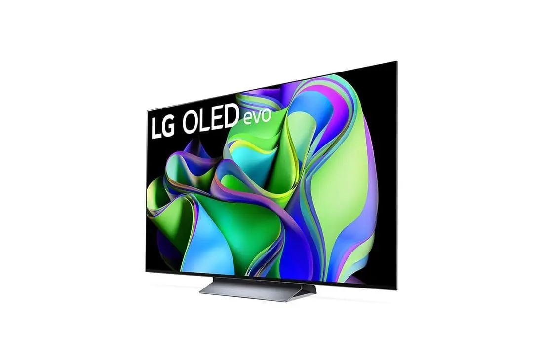 نمونهای از تلویزیون ال جی با طراحی مدرن و پنل OLED
