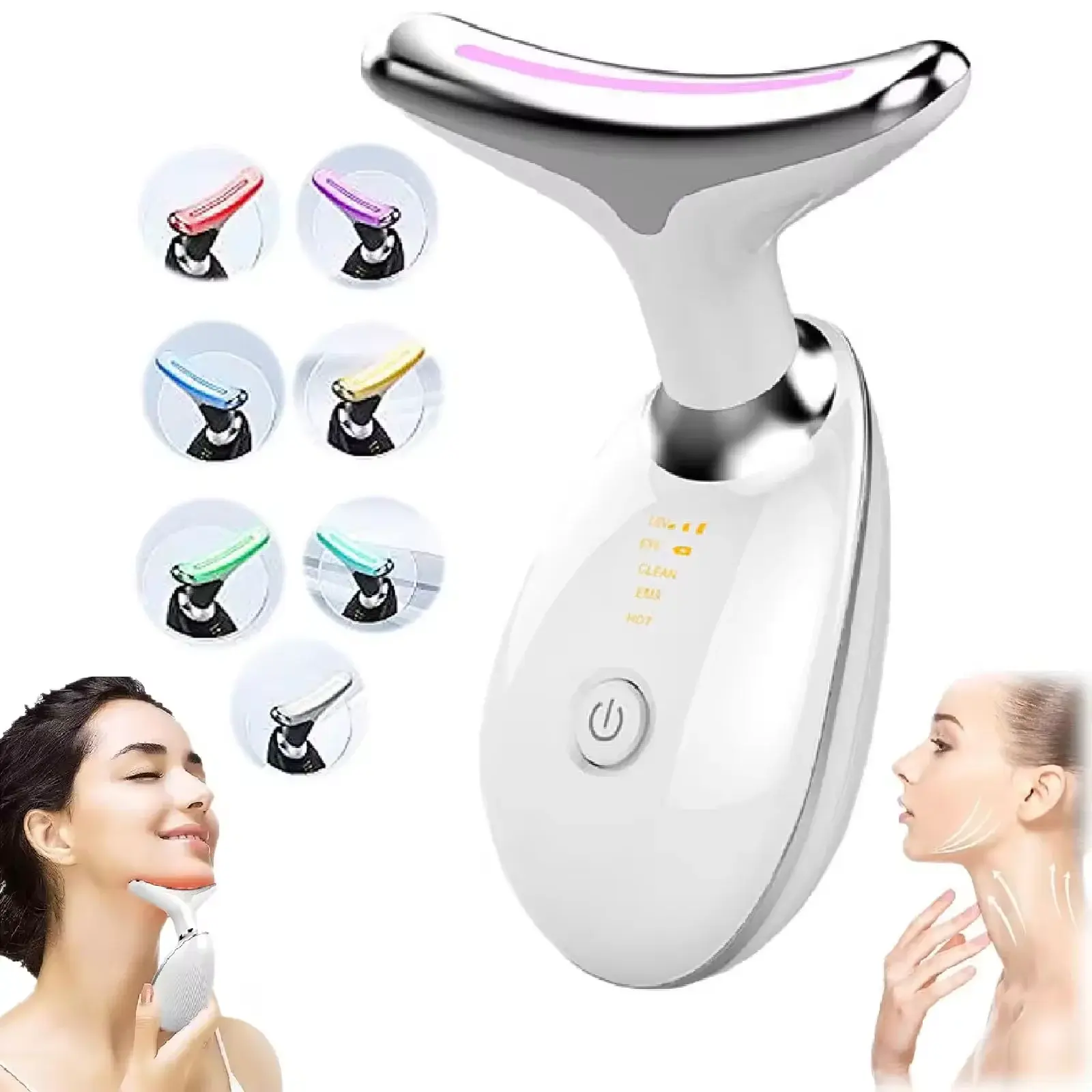ماساژور صورت با تکنولوژی ارتعاش و جریان الکتریکی برای کاهش چین و چروک و لفت صورت