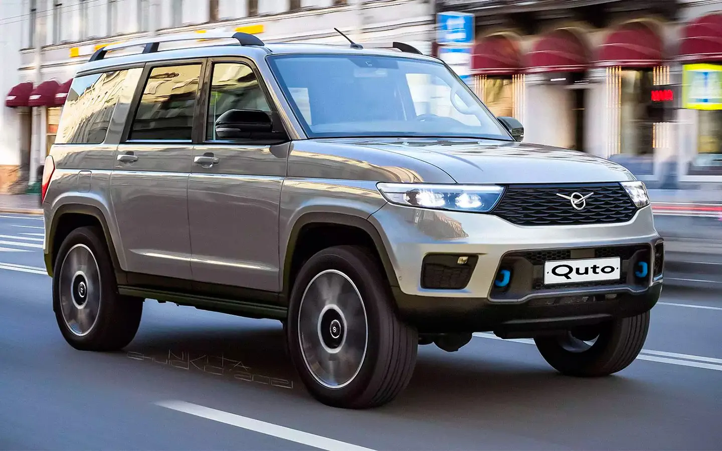 UAZ پاتریوت در مسیرهای آفرود با سیستم تعلیق مستقل و قدرت موتور بالا
