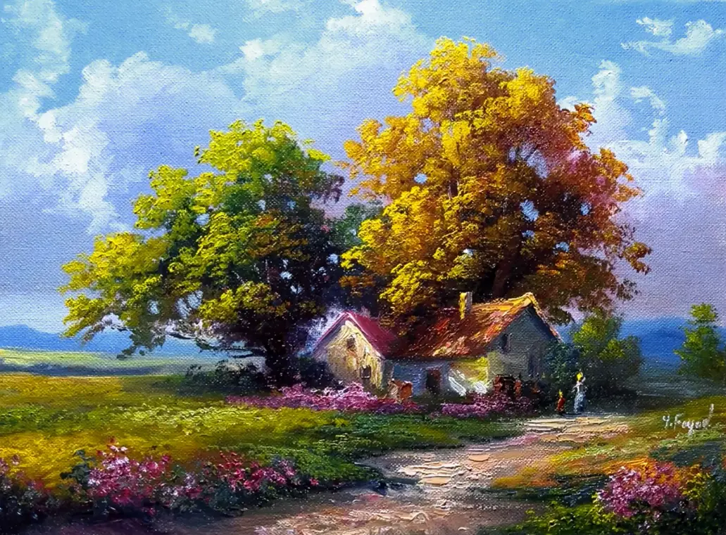 نمونه نگهداری صحیح رنگ روغن نقاشی در ظروف مناسب