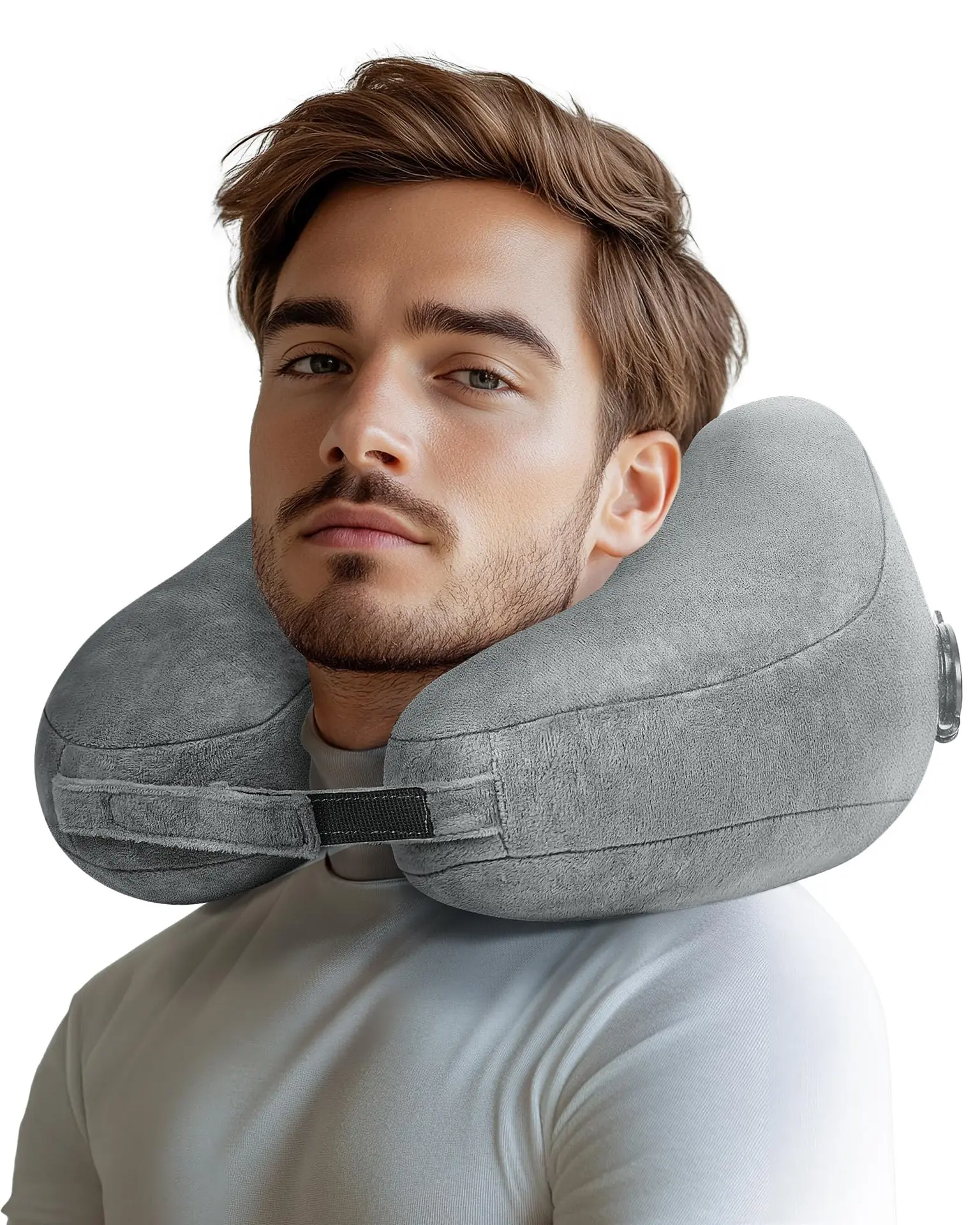 نمونه‌ای از بالش گردنی با طراحی ارتوپدی و قابلیت تنظیم ارتفاع