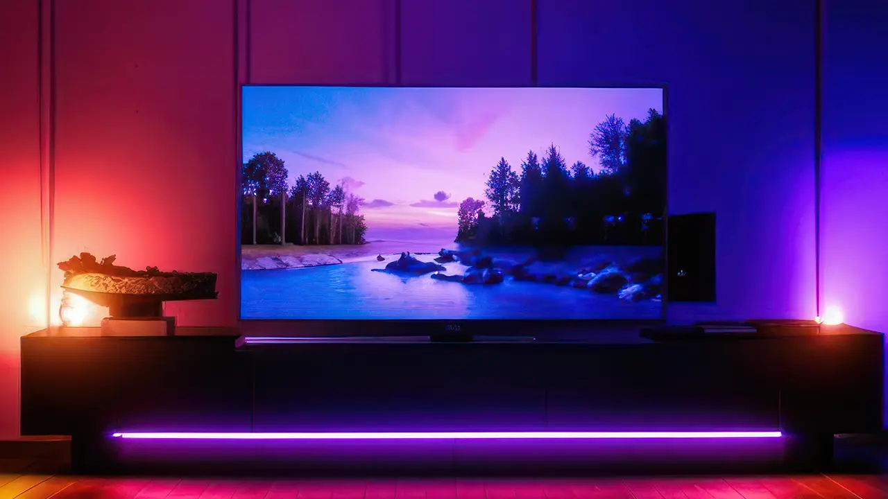 نمونه‌ای از تلویزیون OLED با طراحی نازک و کنتراست بالا