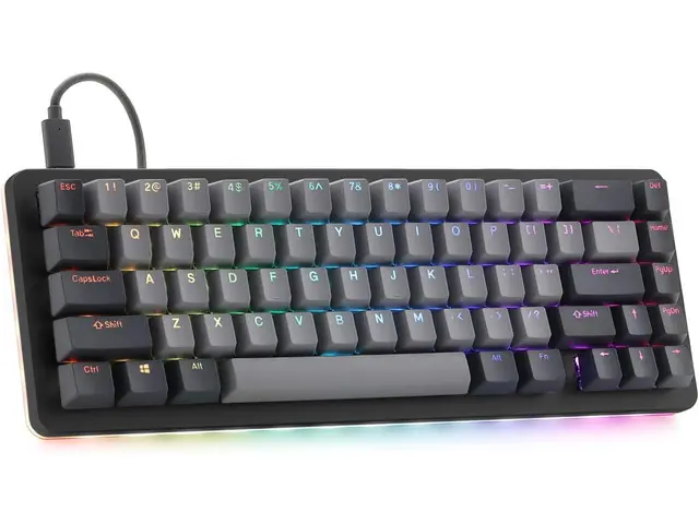نمونه‌ای از میدی کیبورد گیمینگ با نورپردازی RGB