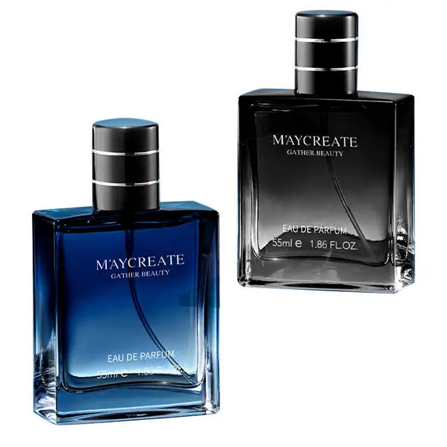 مجموعه‌ای از بطری‌های عطر مردانه با طراحی‌های مختلف