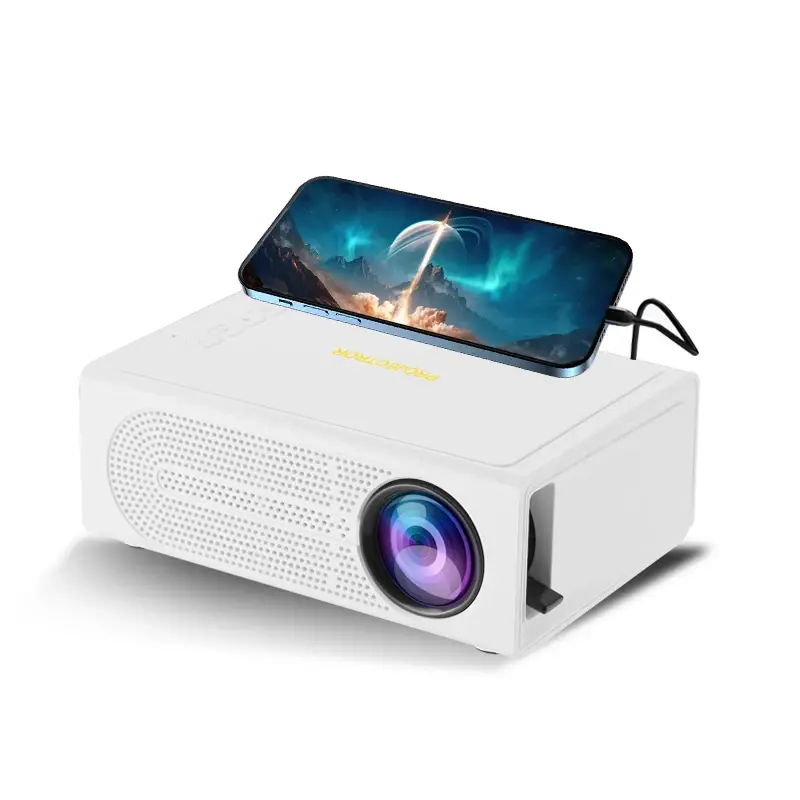 پروژکتور موبایل LED با قابلیت اتصال وایفای و طراحی قابل حمل