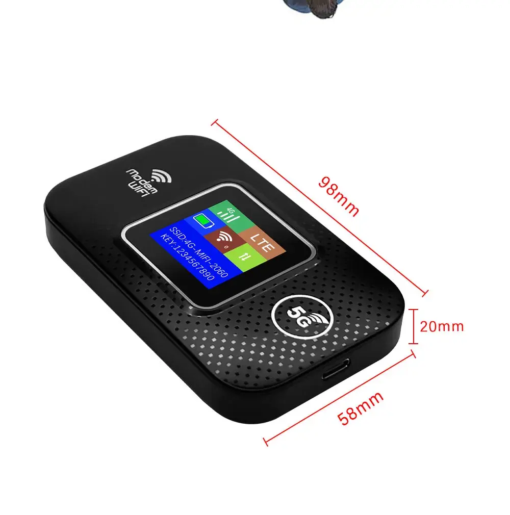 مودم جیبی با پشتیبانی از شبکه‌های 3G، 4G و 5G و طراحی قابل حمل