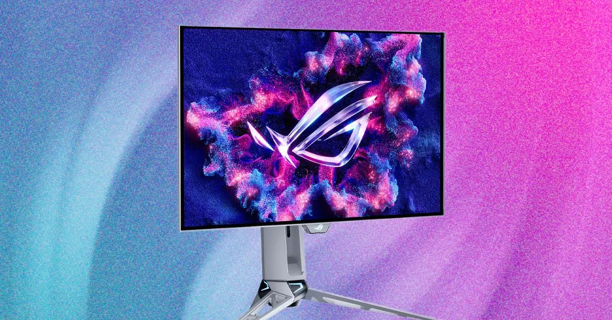 مانیتور گیمینگ با چراغ RGB و نمایشگر OLED