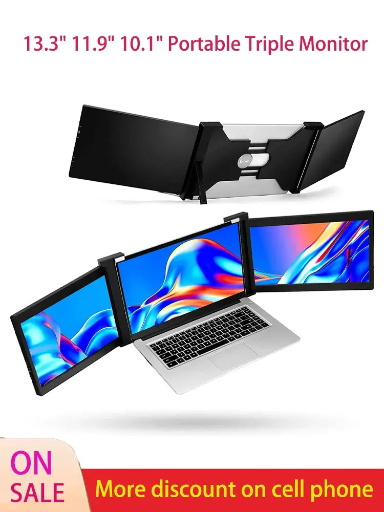 مانیتور قابل حمل با باتری داخلی و طراحی سبک