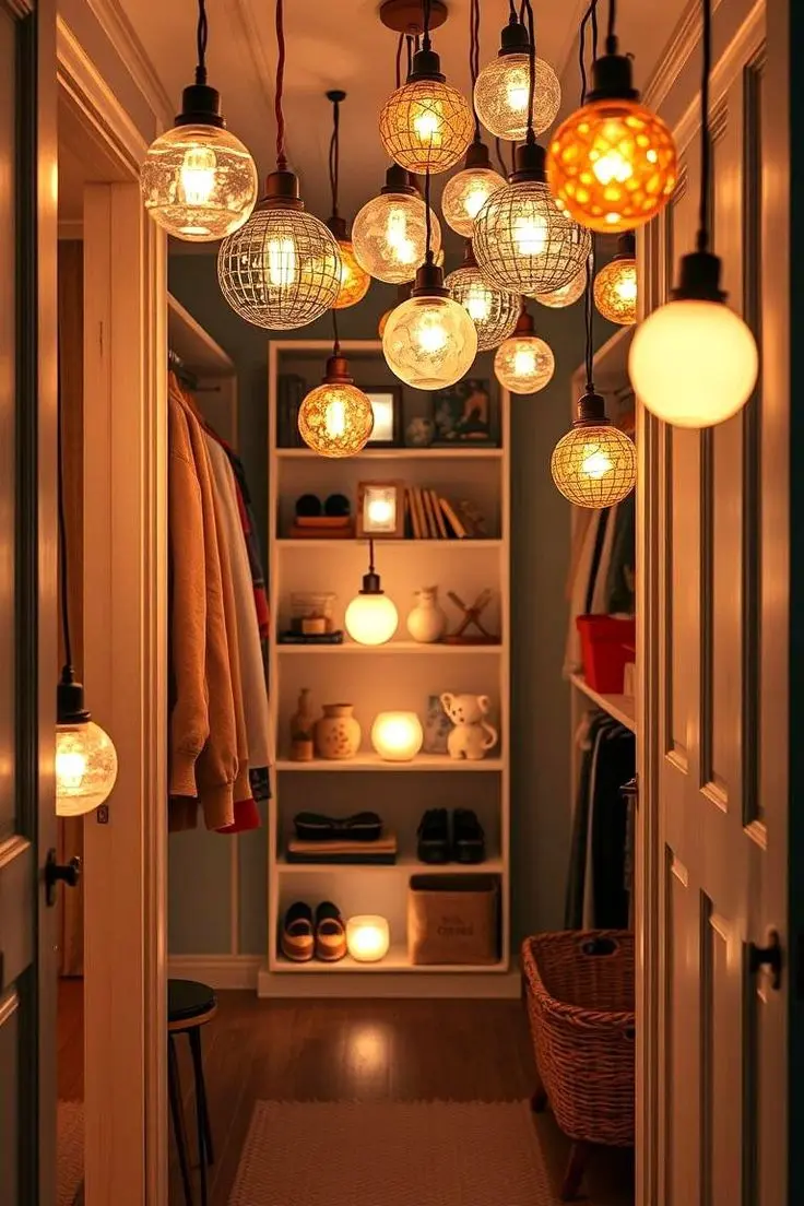 چراغهای LED داخل کمد با نور یکنواخت و گرم