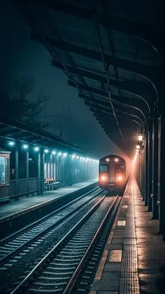 چراغهای راهآهن در ایستگاه مترو با نور LED