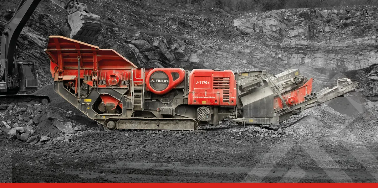 نمای کلی سنگشکن موبایل Terex Finlay J-1170 با سیستمهای پیشرفته و طراحی مدرن