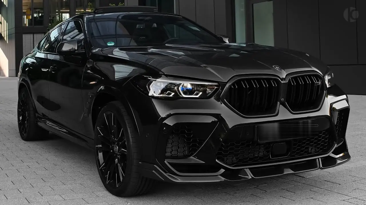 طراحی بیرونی بامو X6 M با خطوط تیز و عضلانی