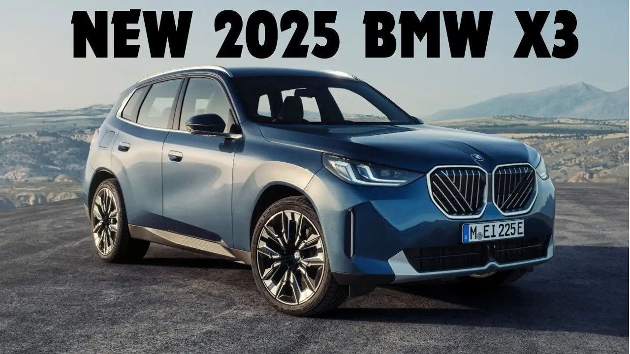 BMW X3 در جاده با طراحی ورزشی و خطوط تیز