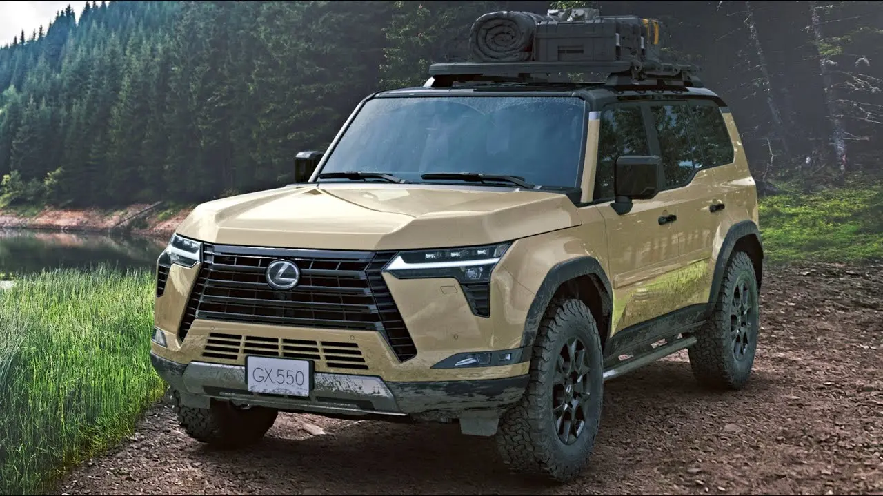 طراحی بیرونی Lexus GX با چراغهای LED و گریدیل بزرگ