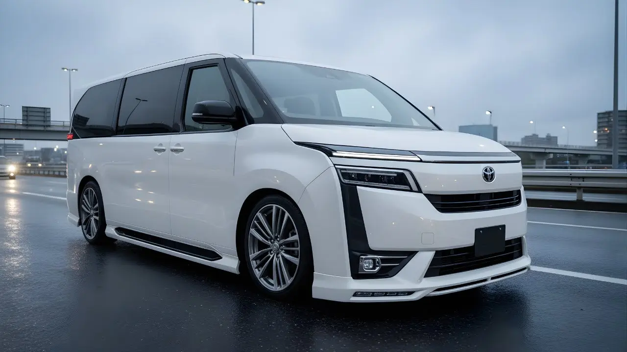 فضای داخلی Toyota Voxy با صندلی‌های قابل تنظیم و طراحی کاربردی