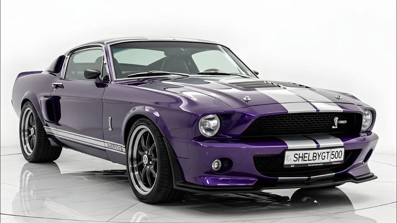 موتور v8 قدرتمند shelby gt500 در زیر کاپوت