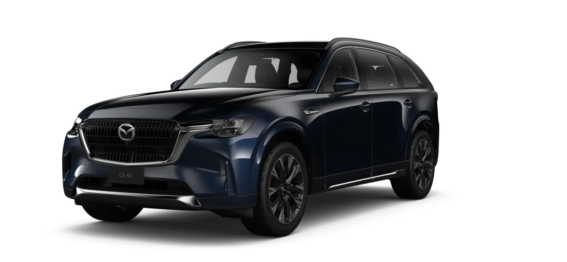 مزدا CX-90 با رنگ بلو کریستال عمیق و طراحی مدرن