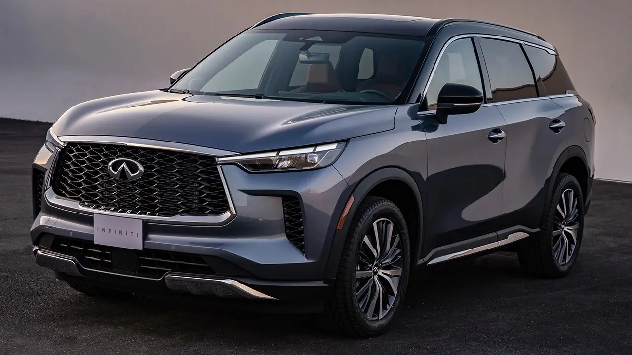 طراحی بیرونی اینفینیتی QX60 با چراغهای LED و گریل بزرگ