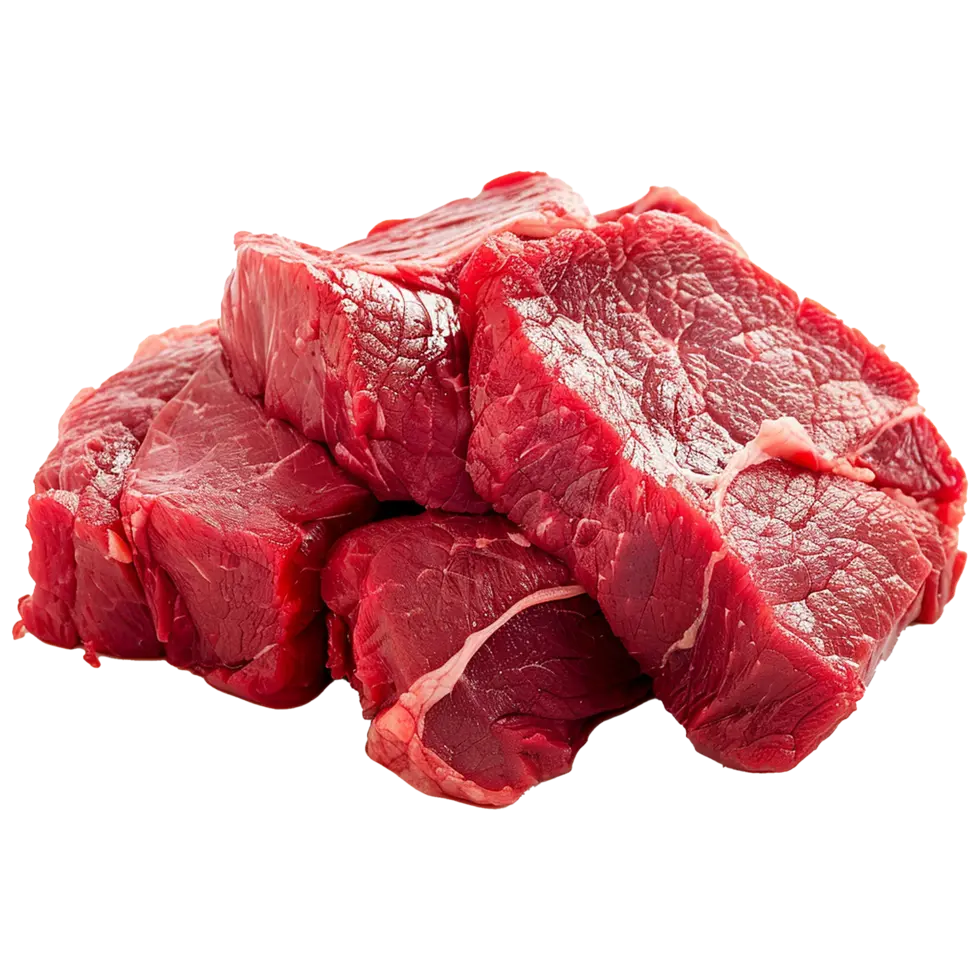 نمونه‌ای از گوشت گوساله تازه و بدون پوست