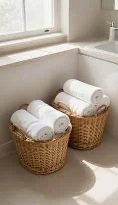 سبد حمام مدرن با طراحی شیشه‌ای و فلزی