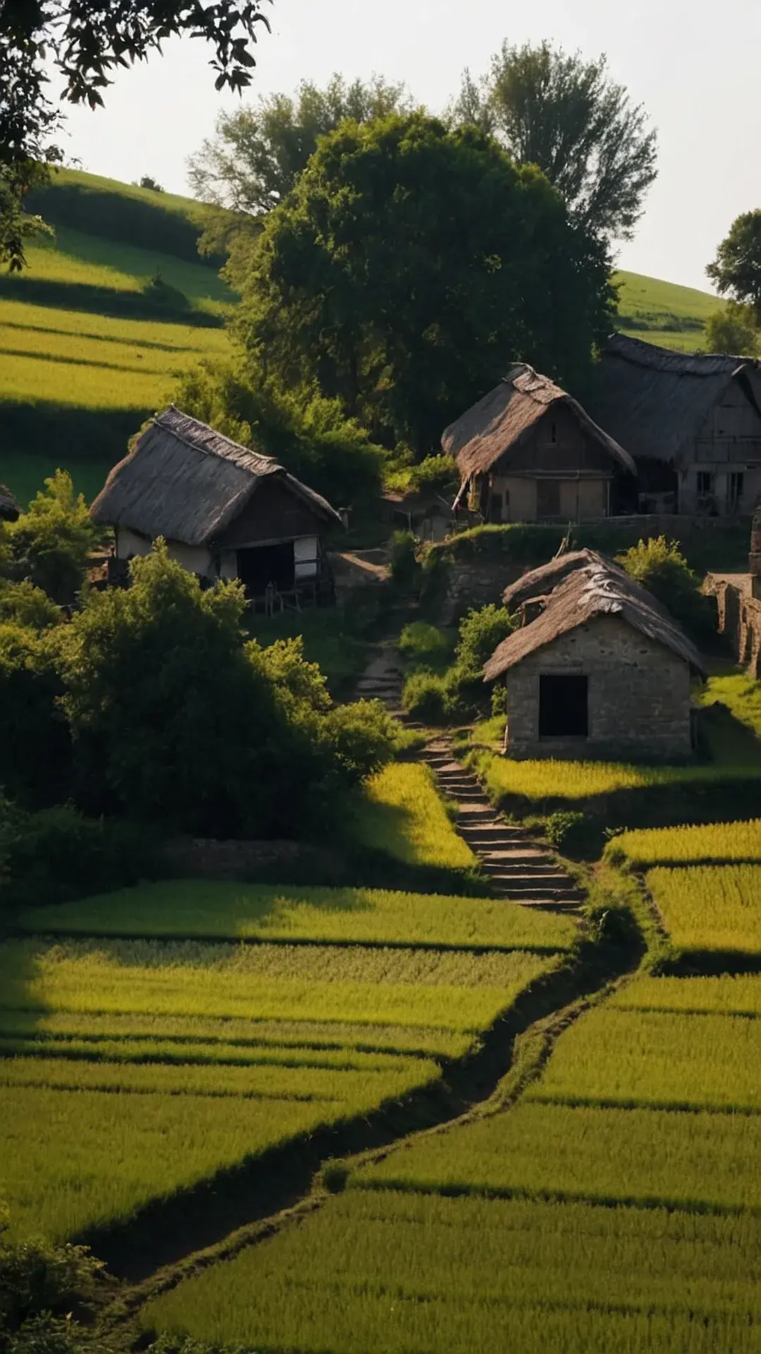 روستای لاریجان با باغ‌های زیبا و آبشارهای طبیعی