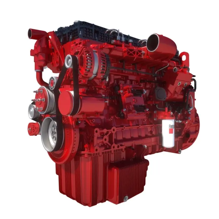 موتور دیزلی کامیون با سیلندرهای بزرگ و سیستم خنککننده پیشرفته