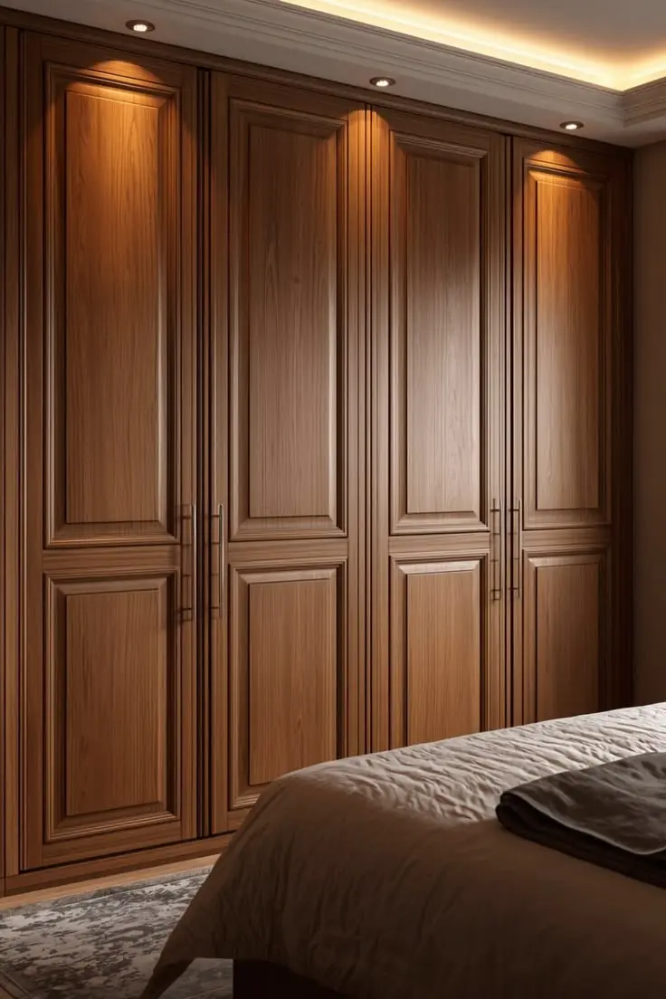 نمونه‌ای از کابینت ممبران با طراحی مدرن و درهای شیشه‌ای