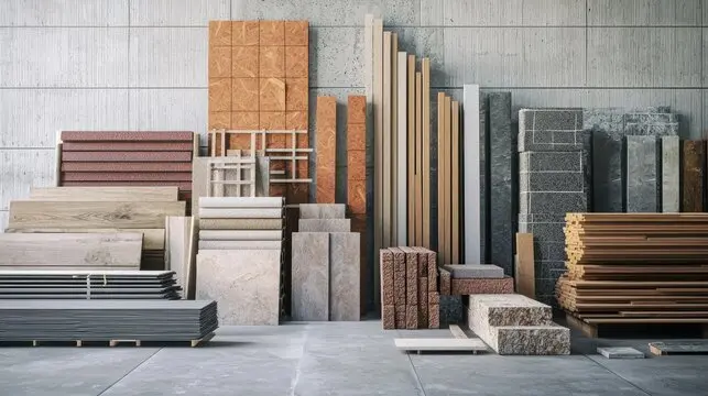 نمونه‌ای از بلوک‌های سیمانی سبک در یک پروژه ساختمانی