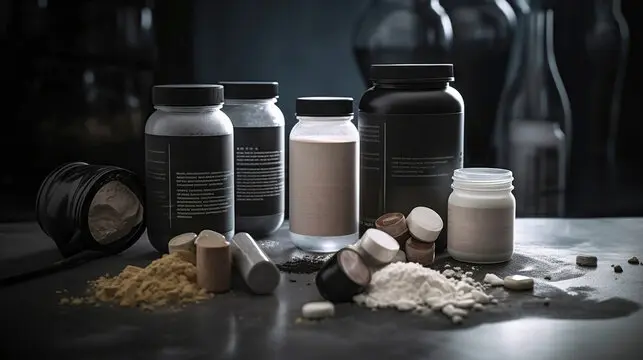 مکملهای مختلف در قفسه فروشگاه