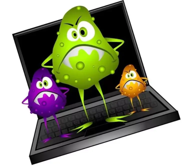 نمای نزدیک صفحه نمایش موبایل با پنجره هشدار امنیتی و آیکونهای مختلف برنامههای ضدویروس