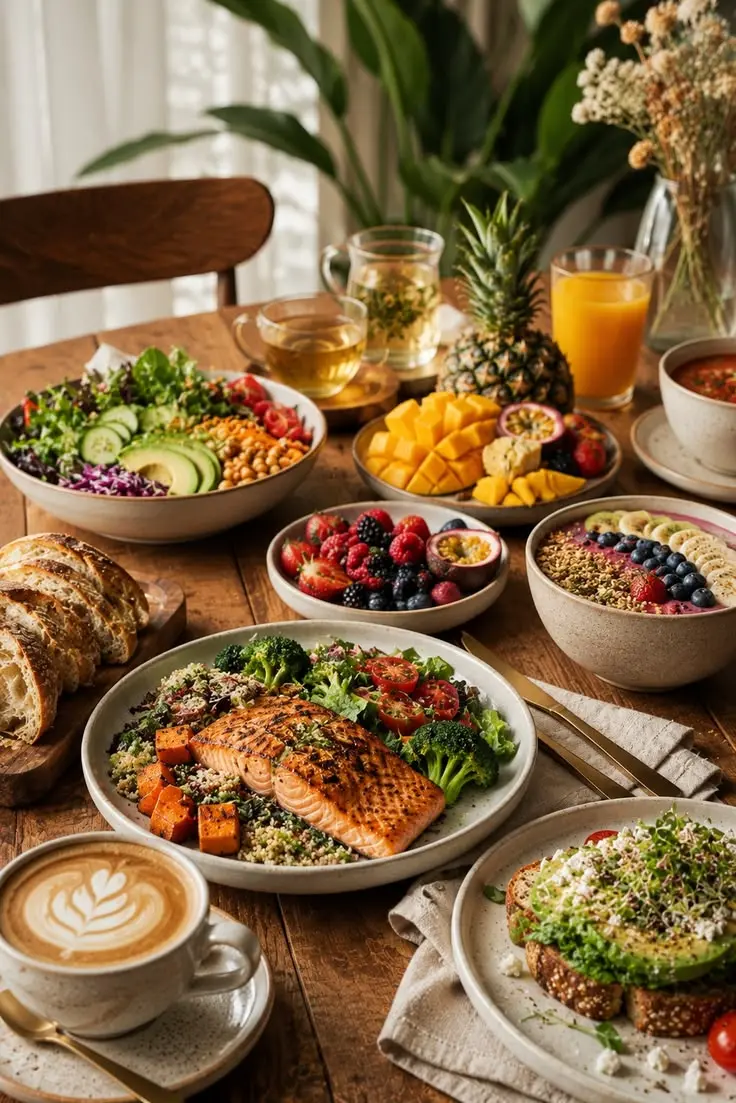 غذاهای سنتی سیستانی در سفره‌ای با سبزیجات و نان محلی