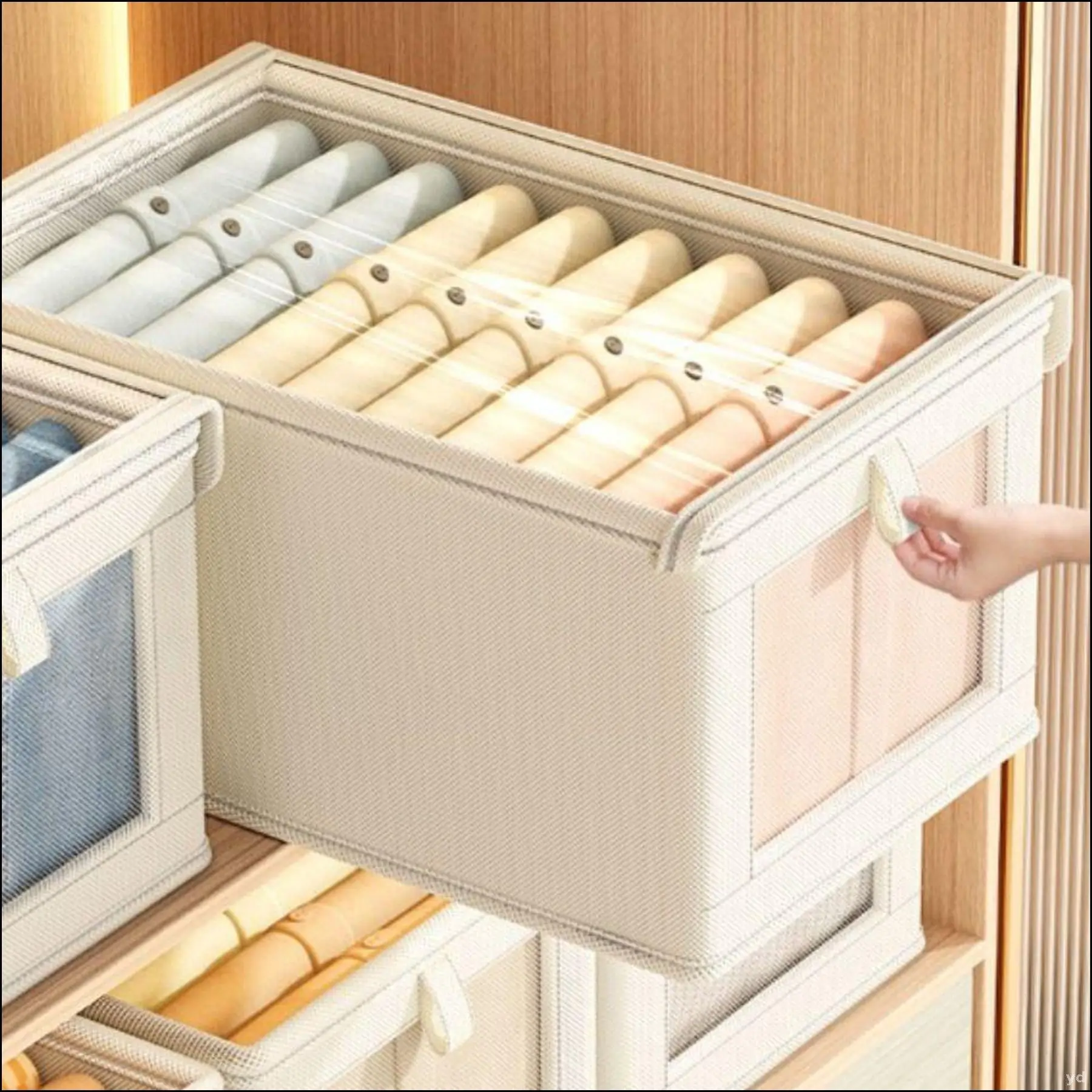 جعبه نظم دهنده لباس با سیستم تقسیم‌بندی داخلی