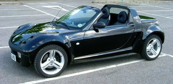طراحی اسپورت و مدرن خودرو الکتریکی Smart Roadster با خطوط تیز و بدنه کم‌حجم