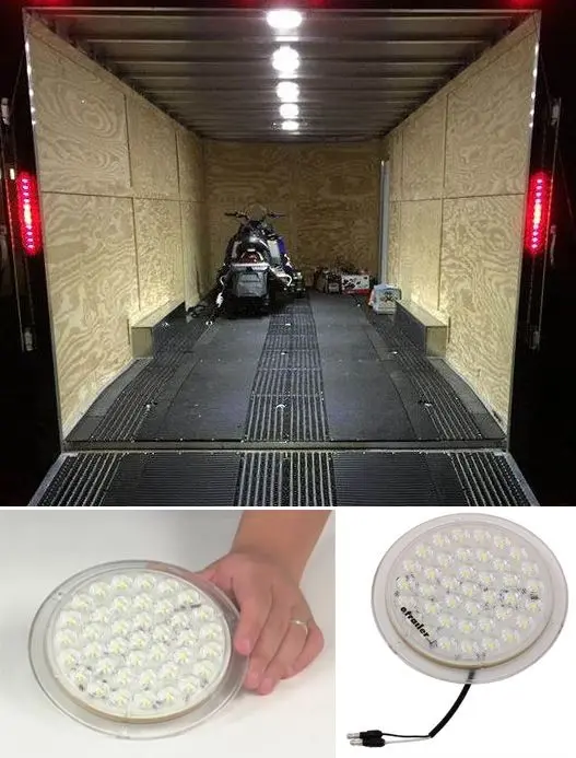 نمونهای از سیستم روشنایی تریلر با چراغهای LED و پنل خورشیدی برای استفاده در سایتهای ساختمانی