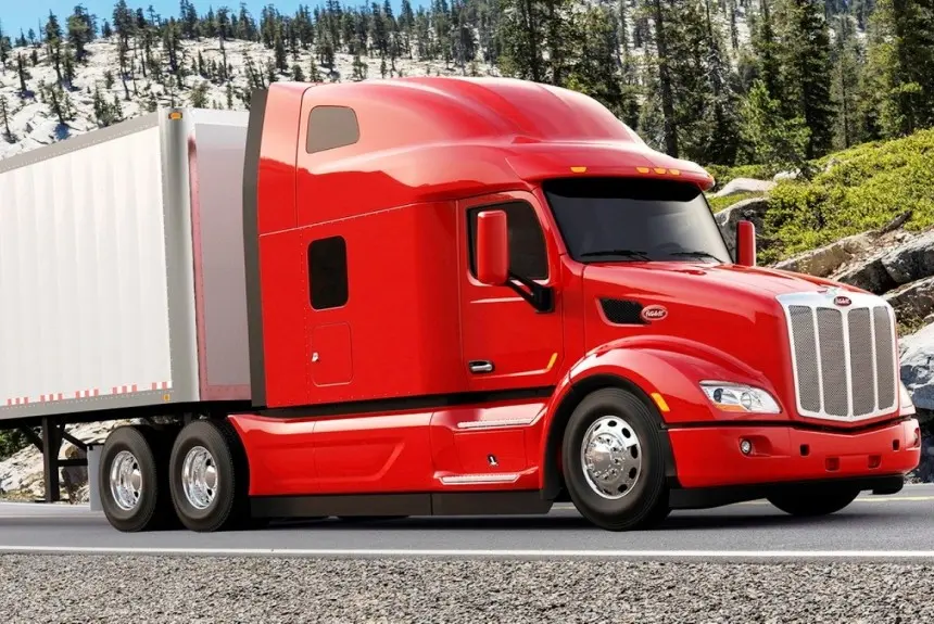 کابین کشنده Peterbilt با طراحی مدرن و کنترلهای کاربردی