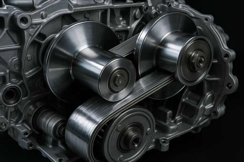جزئیات داخلی سیستم گیربکس CVT و تسمه متغیر