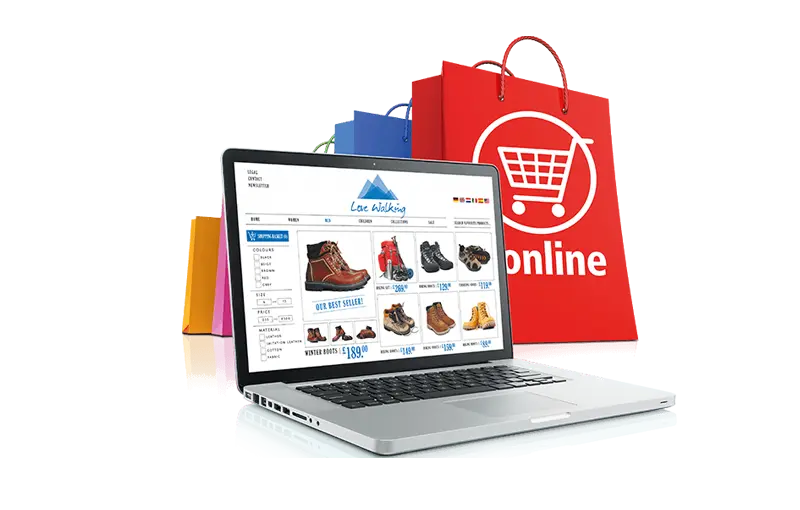 نمونه طراحی یک فروشگاه اینترنتی مدرن با رابط کاربری جذاب
