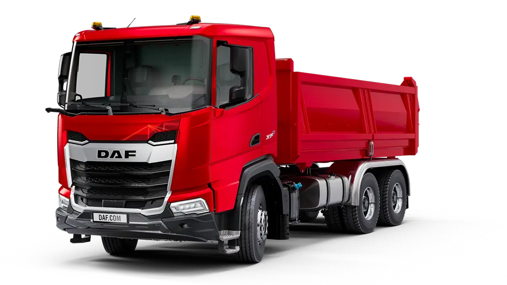 کامیون DAF XF با طراحی مدرن و کابین راحت برای حمل بارهای سنگین