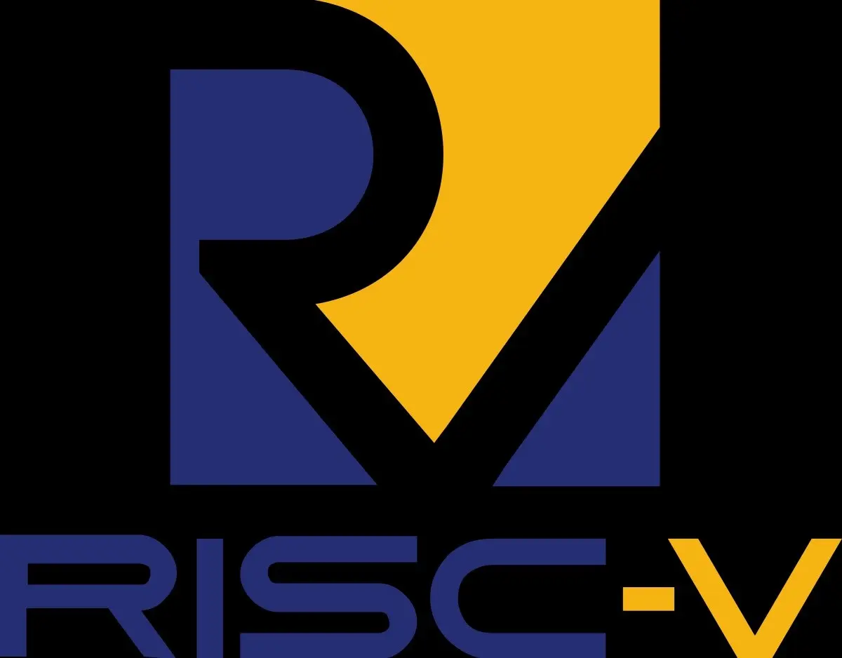 لوگو رسمی معماری RISC-V که نشاندهنده منبعباز بودن و انعطافپذیری این معماری است