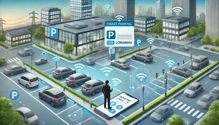 سیستم پارکینگ هوشمند با استفاده از فناوری LoRaWAN برای ارتباطات بی‌سیم و مدیریت بهینه فضا