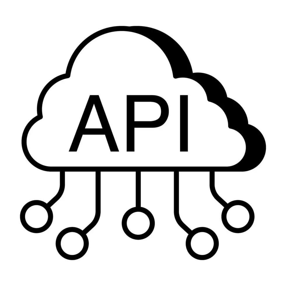 نمودار مفهوم API در محیط ابری و ارتباط بین سرویس‌های مختلف