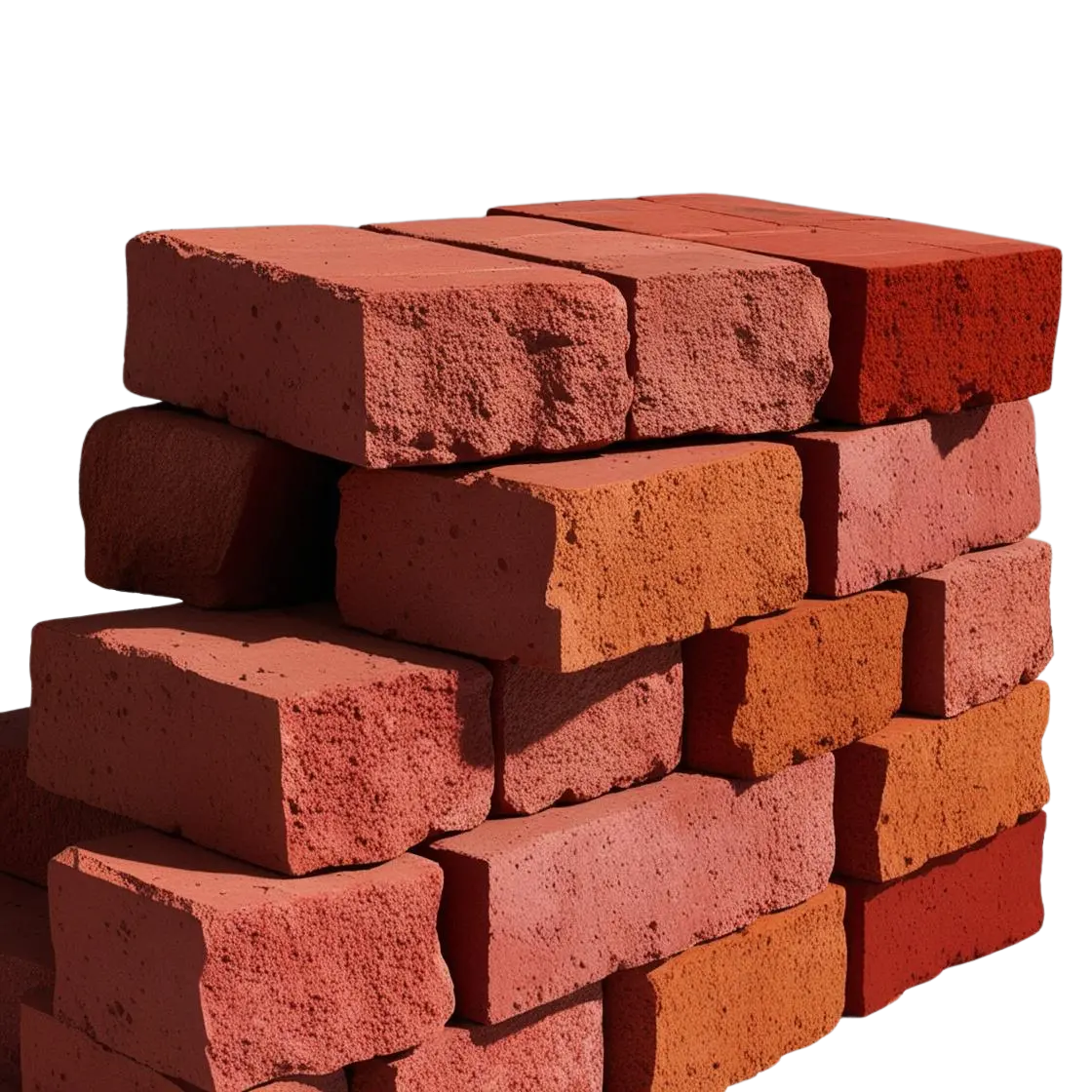 نمونه آجرهای صنعتی با کیفیت بالا و سطح یکنواخت