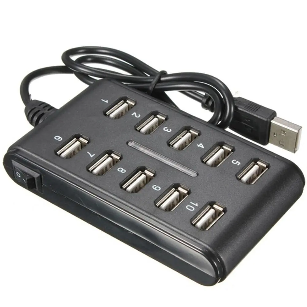 نمونه هاب USB با پورتهای مختلف برای اتصال دستگاههای مختلف به کامپیوتر