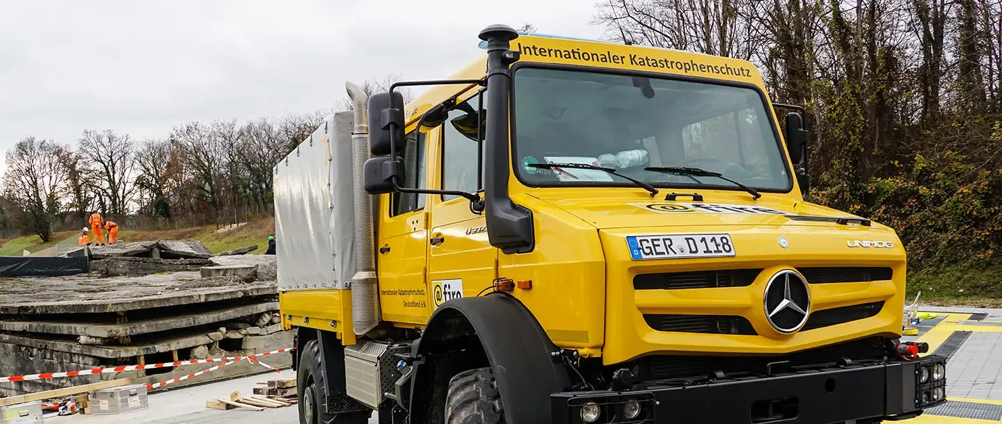 Unimog U 5023 در عملیات نجات پس از زلزله